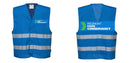 Custom Royal Blue MeshAir Reflective Safety Vest for Events