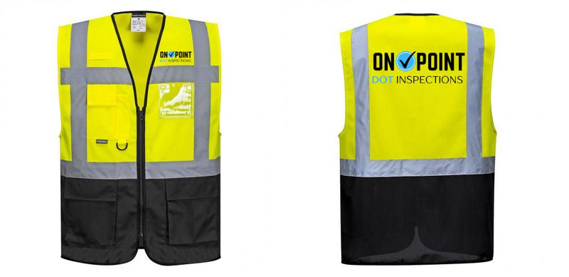 Warsaw Yellow and Black Professional Executive Style Safety Vest