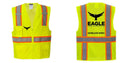 Custom Yellow Class 2 Safety Vest with Cooling Mesh Back