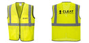 Custom Lightweight High Visibility Yellow Tampa Mesh Vest