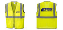 Custom Lightweight High Visibility Yellow Tampa Mesh Vest