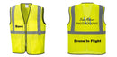 Custom Lightweight High Visibility Yellow Tampa Mesh Vest