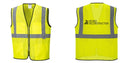 Custom Lightweight High Visibility Yellow Tampa Mesh Vest