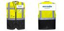 Custom Warsaw Yellow and Black Professional Style Safety Vest