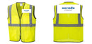 Custom Lightweight High Visibility Yellow Tampa Mesh Vest