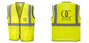 Custom Lightweight High Visibility Yellow Tampa Mesh Vest