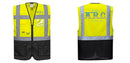 Custom Warsaw Yellow and Black Professional Style Safety Vest