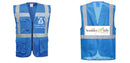 Custom ROYAL BLUE Professional Executive Style Safety Vest