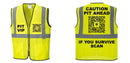 Custom Lightweight High Visibility Yellow Tampa Mesh Vest