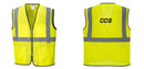 Custom Lightweight High Visibility Yellow Tampa Mesh Vest