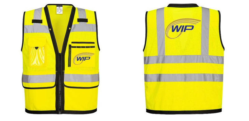 Custom Heavy Duty Hi-Vis Surveyor Vest