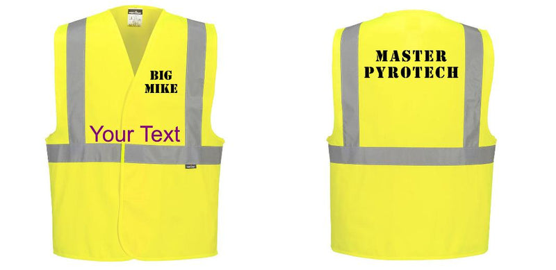 Custom Class 2 Yellow Reflective Safety Vest