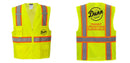 Custom Yellow Class 2 Safety Vest with Cooling Mesh Back