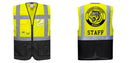 Warsaw Yellow and Black Professional Executive Style Safety Vest