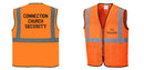 Custom Lightweight High Visibility ORANGE Tampa Mesh Vest