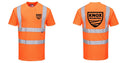Custom ORANGE Hi-Vis Class 2 Safety Shirt