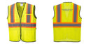 Mesh Class 2 Safety Vest with Pockets Hi Vis Reflective