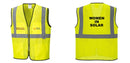Custom Lightweight High Visibility Yellow Tampa Mesh Vest