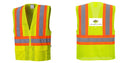 Custom Contrast High Visibility Full Mesh Yellow Safety Vest