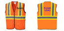 Mesh Class 2 Safety Vest with Pockets Hi Vis Reflective