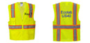 Custom Yellow Class 2 Safety Vest with Cooling Mesh Back