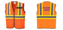 Mesh Class 2 Safety Vest with Pockets Hi Vis Reflective