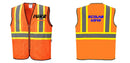 Mesh Class 2 Safety Vest with Pockets Hi Vis Reflective