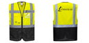 Custom Warsaw Yellow and Black Professional Style Safety Vest