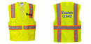 Custom Yellow Class 2 Safety Vest with Cooling Mesh Back