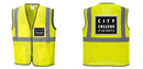 Custom Lightweight High Visibility Yellow Tampa Mesh Vest