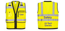 Custom Heavy Duty Hi-Vis Surveyor Vest