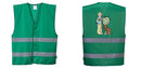 Green Safety Vest Reflective Hi Vis Work and Event Style Vest