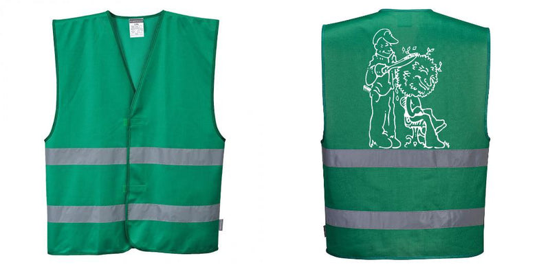 Green Safety Vest Reflective Hi Vis Work and Event Style Vest
