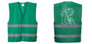 Green Safety Vest Reflective Hi Vis Work and Event Style Vest