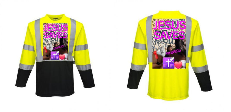Custom Class 3 Long Sleeve Safety Shirt Moisture Wicking