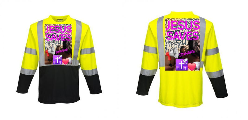 Custom Class 3 Long Sleeve Safety Shirt Moisture Wicking