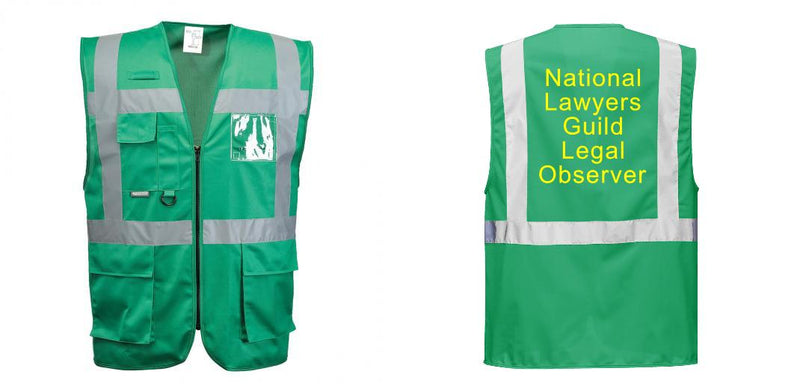 Custom GREEN Professional Executive Style Safety Vest