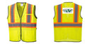 Mesh Class 2 Safety Vest with Pockets Hi Vis Reflective