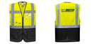 Warsaw Yellow and Black Professional Executive Style Safety Vest
