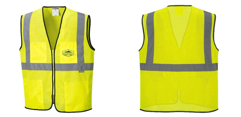 Lightweight High Visibility Yellow Tampa Mesh Vest