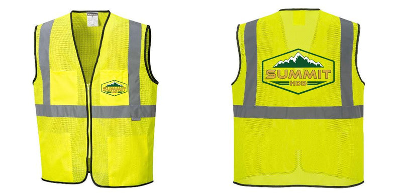 Lightweight High Visibility Yellow Tampa Mesh Vest