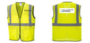 Custom Lightweight High Visibility Yellow Tampa Mesh Vest