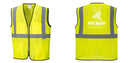 Custom Lightweight High Visibility Yellow Tampa Mesh Vest