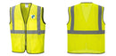 Custom Lightweight High Visibility Yellow Tampa Mesh Vest