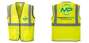 Custom Lightweight High Visibility Yellow Tampa Mesh Vest
