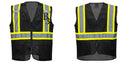 Black Safety Vest | Reflective High Visibility with Pockets