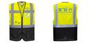 Custom Warsaw Yellow and Black Professional Style Safety Vest