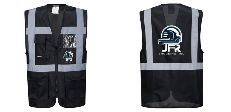 Custom Black Professional Executive Style Safety Vest