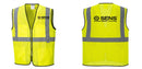 Custom Lightweight High Visibility Yellow Tampa Mesh Vest