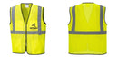 Custom Lightweight High Visibility Yellow Tampa Mesh Vest